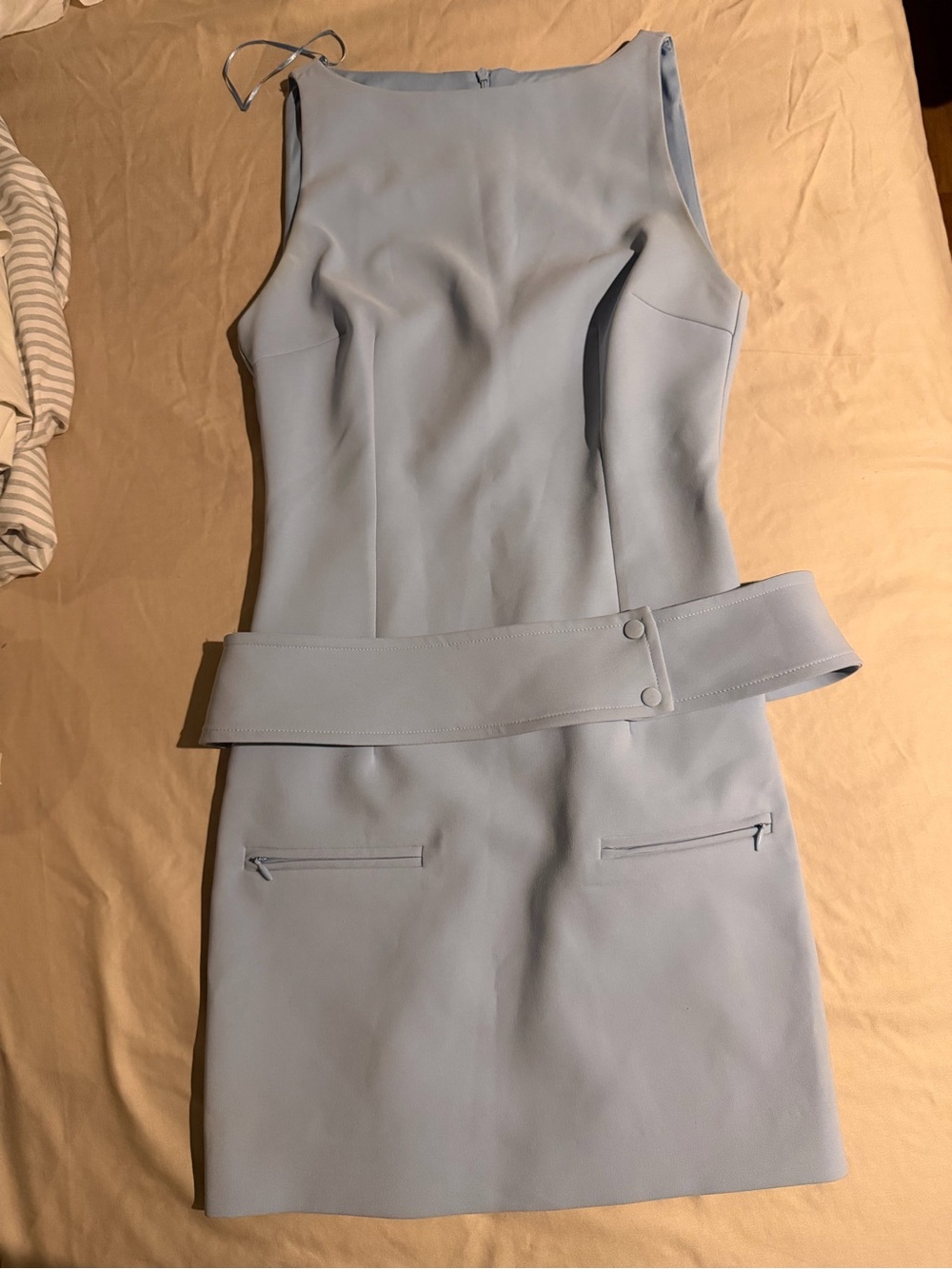 Zara light blue mini dress